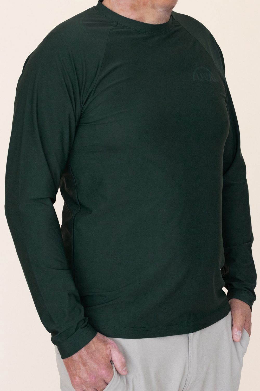 Chandail manches longues homme/unisexe UPF50+ Logo ton sur ton