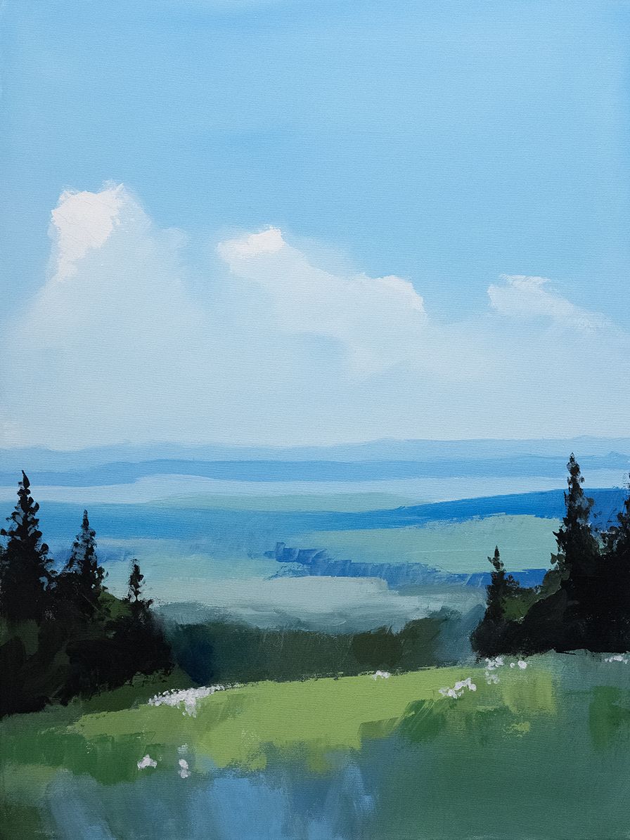 Matka merelle No.1, Akryylimaalaus (60 x 80 cm)