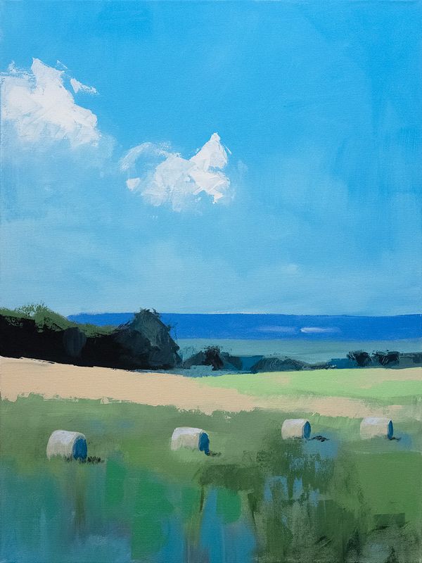 Matka merelle No.2, Akryylimaalaus (60 x 80 cm)