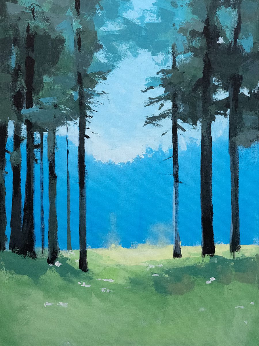 Matka merelle No.4, Akryylimaalaus (60 x 80 cm)