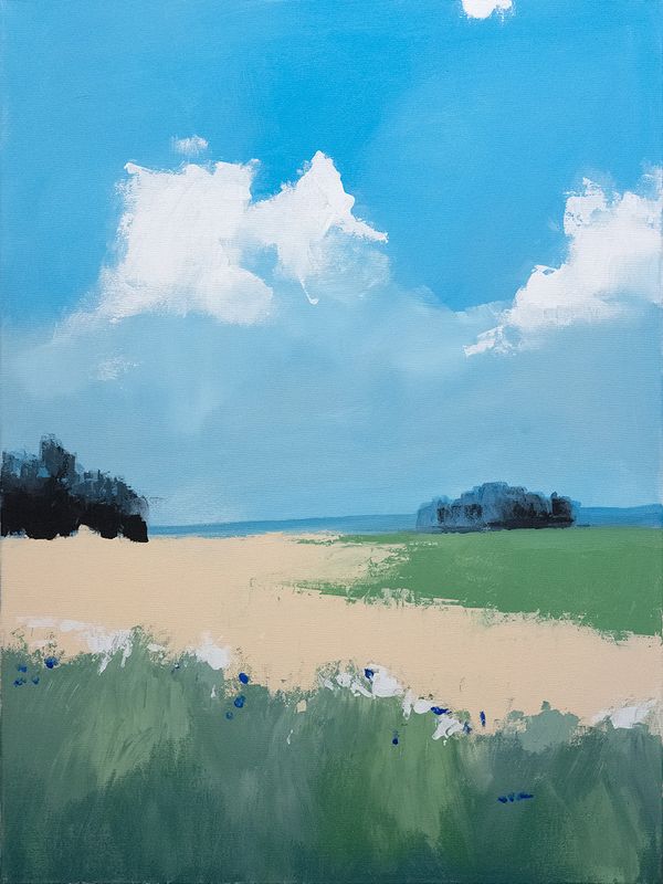 Matka merelle No.3, Akryylimaalaus (60 x 80 cm)