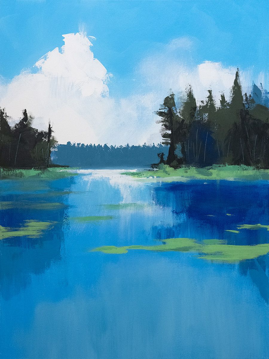 Matka merelle No.5, Akryylimaalaus (60 x 80 cm)