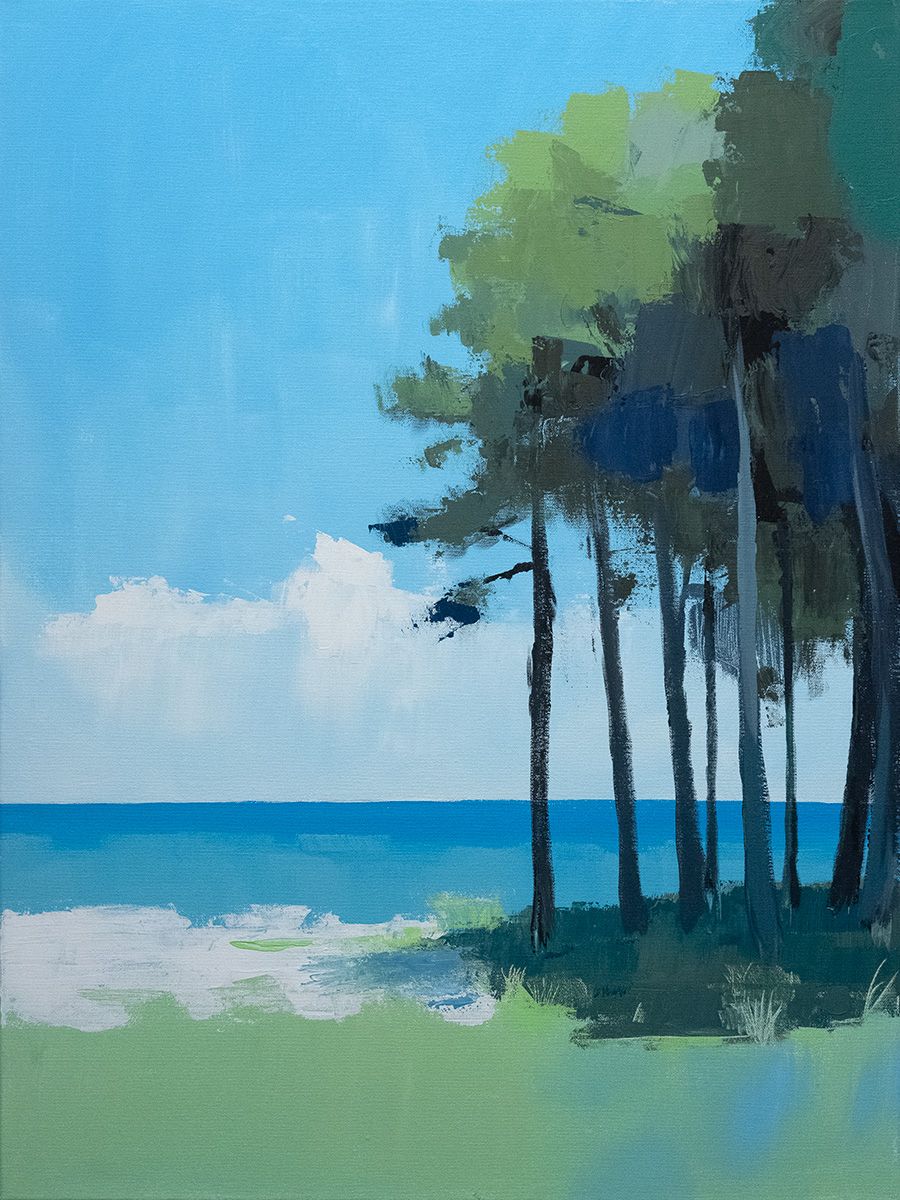 Matka merelle No.9, Akryylimaalaus (60 x 80 cm)