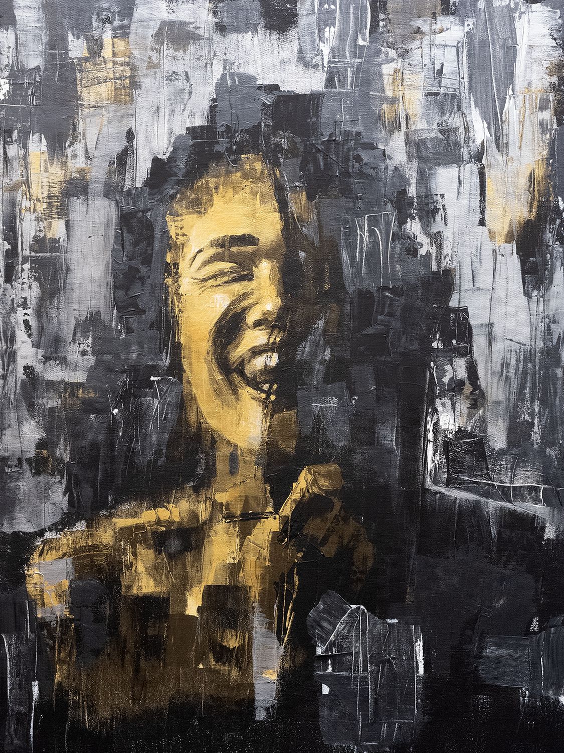 Nykyisyys No.I, Akryylimaalaus (65 x 81 cm)