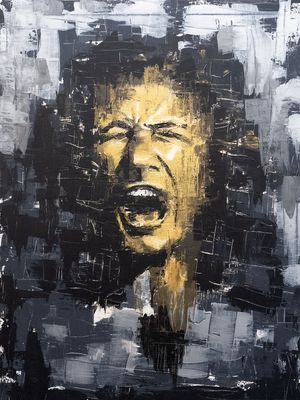 Nykyisyys No.II, Akryylimaalaus (60 x 80 cm)