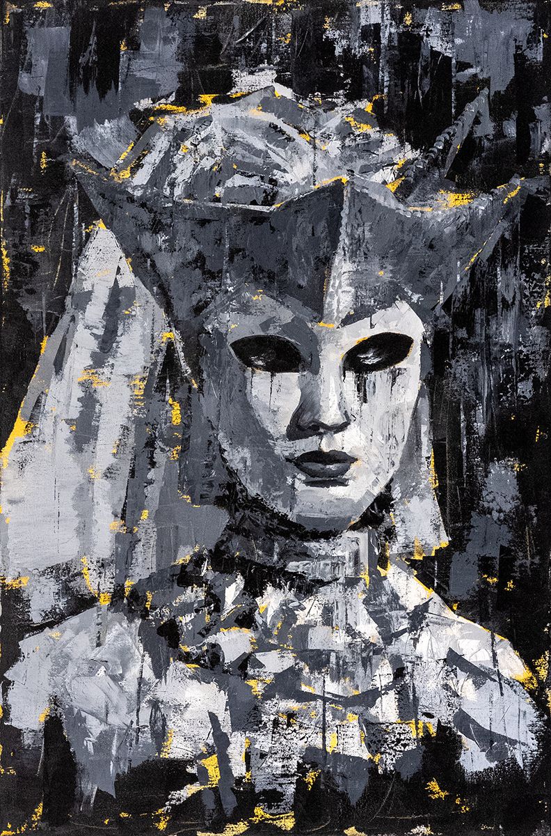 Morsian, Akryylimaalaus (60 x 90 cm)