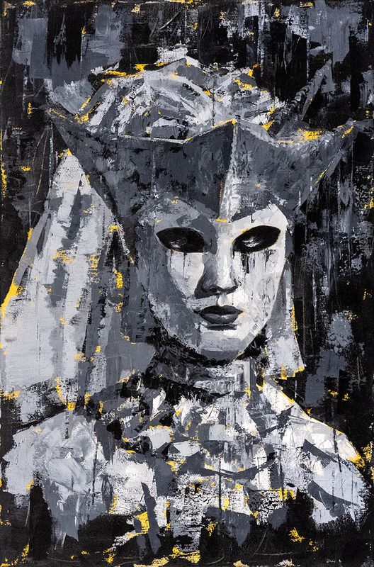 Morsian, Akryylimaalaus (60 x 90 cm)
