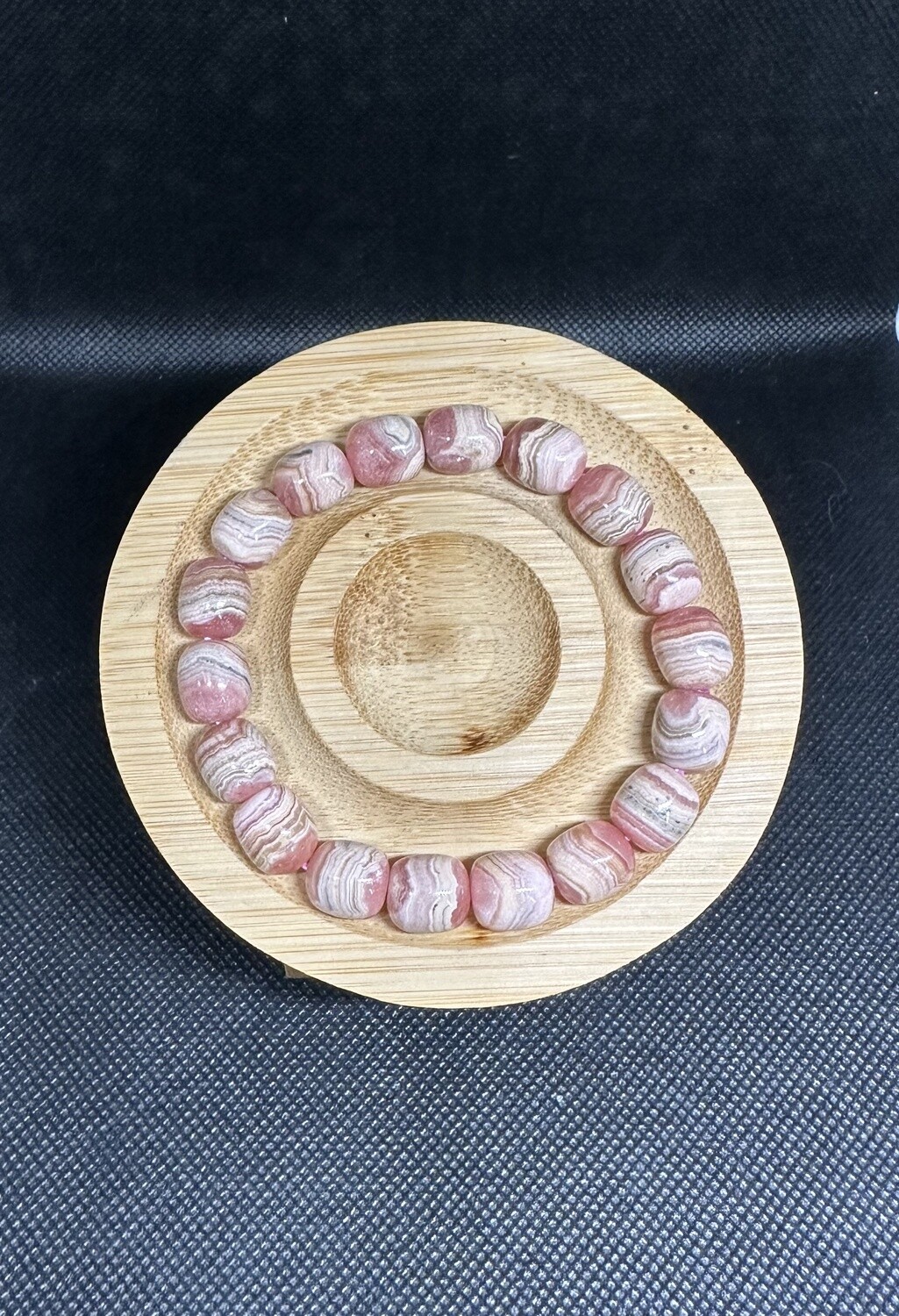 Rhodochrosite Barrel Bracelet – Self-Love &amp; Emotional Healing Stone