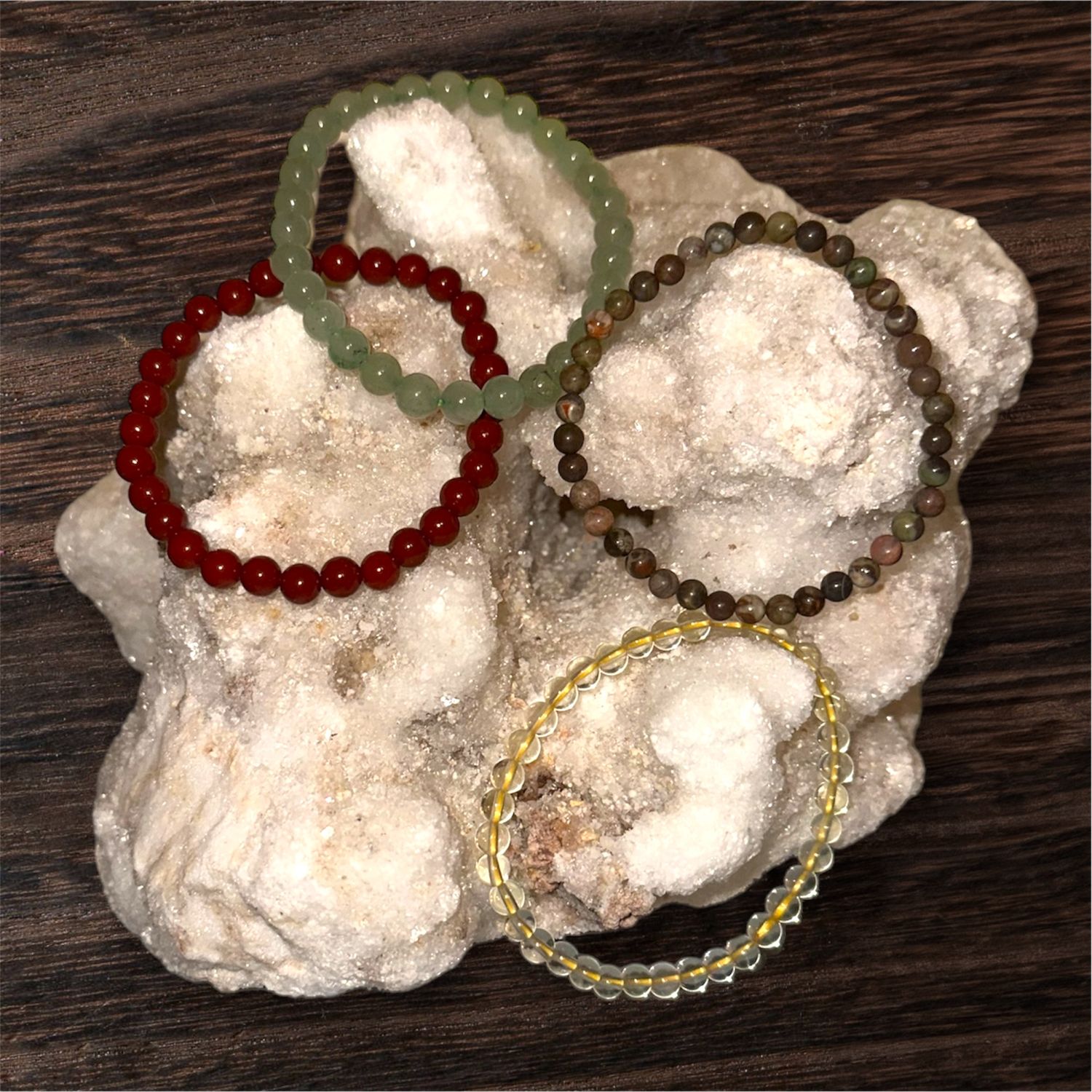 Money Maker Crystal Bracelet Set - Wealth Attracting Stack