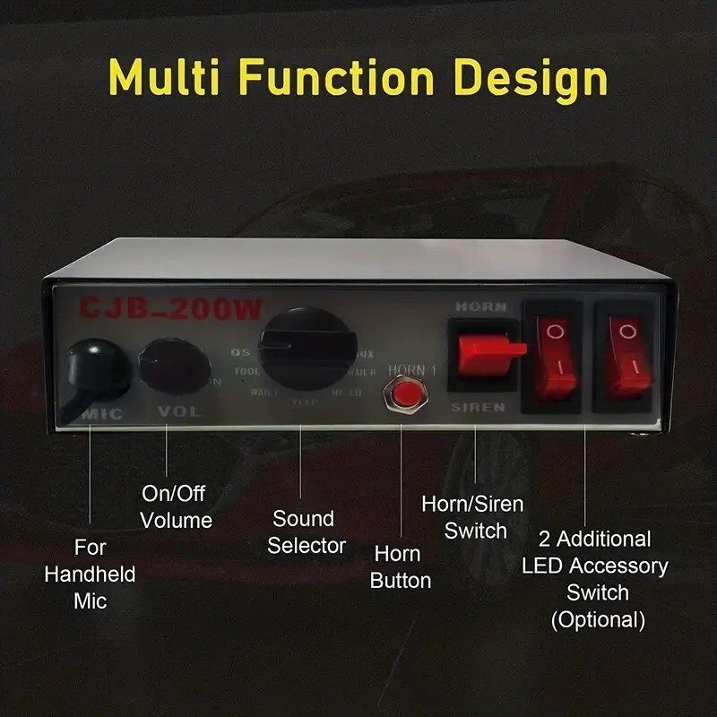Radio Megáfono coche de altavoz.