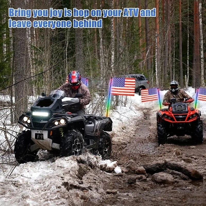 2 antenas LED para Rzr, Can am, jeep 4x4.