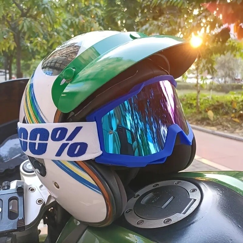 Googles color azul.
