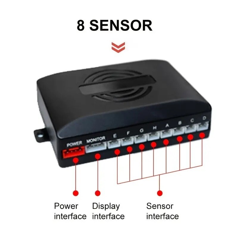 Kit de 8 Sensores de Reversa. Advertencia