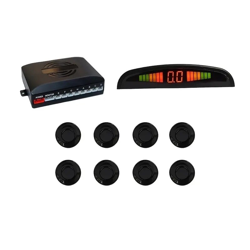 Kit de 8 Sensores de Reversa. Advertencia
