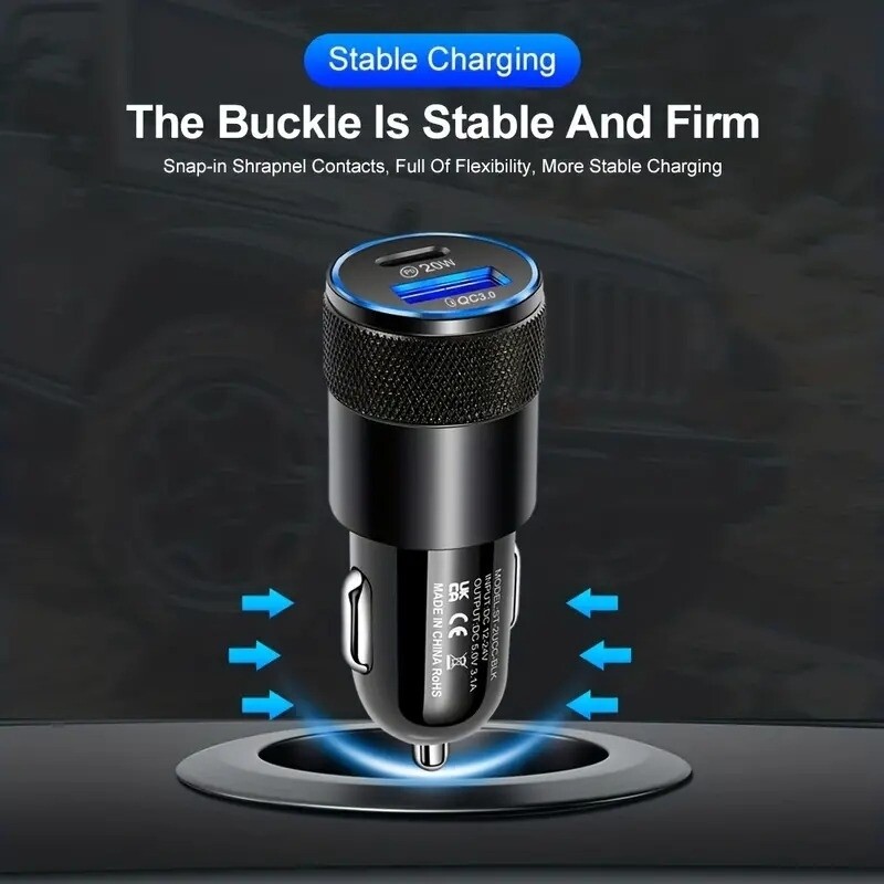 Cargador de Coche USB Cargado Rápido