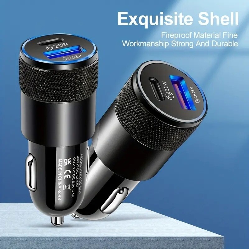 Cargador de Coche USB Cargado Rápido
