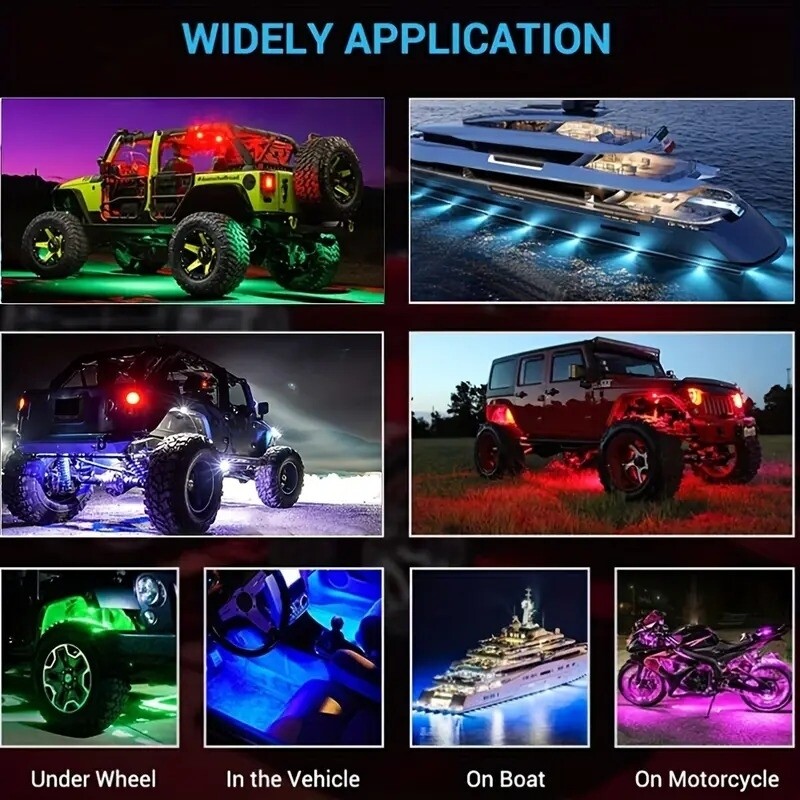 Luz de chasis para moto, rzr, cuatrimotos, camiones, etc. 