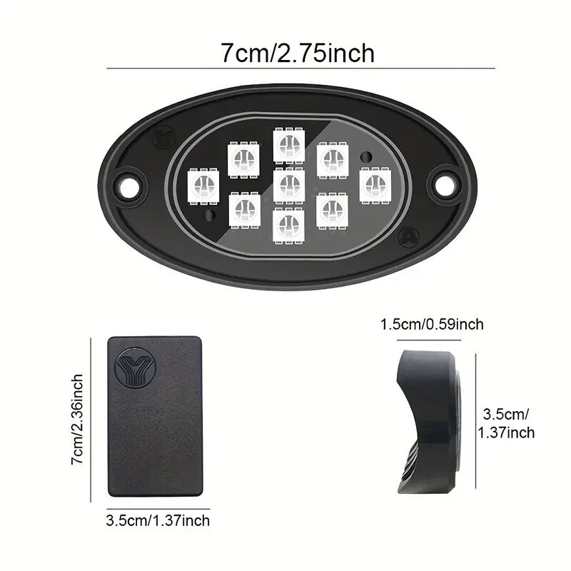 Luz de chasis para moto, rzr, cuatrimotos, camiones, etc. 