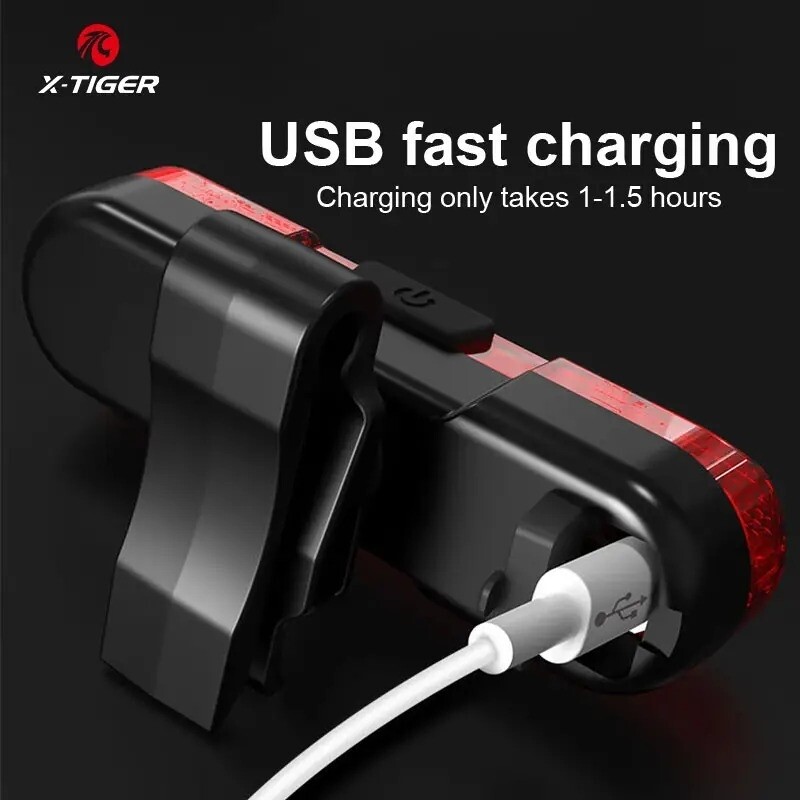 1 Pza Luz Trasera De Bicicleta X-TIGER Impermeables