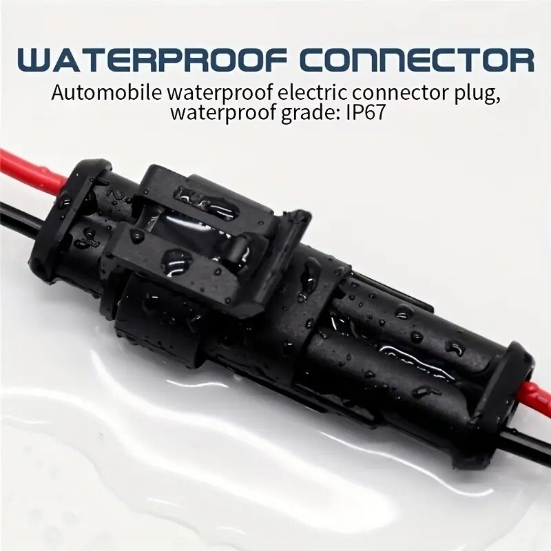 Juego de 10 pzas conector electrico 2 pin way.
