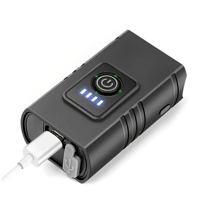 Lampara LED recargable USB exhibición 10W para bicicleta.