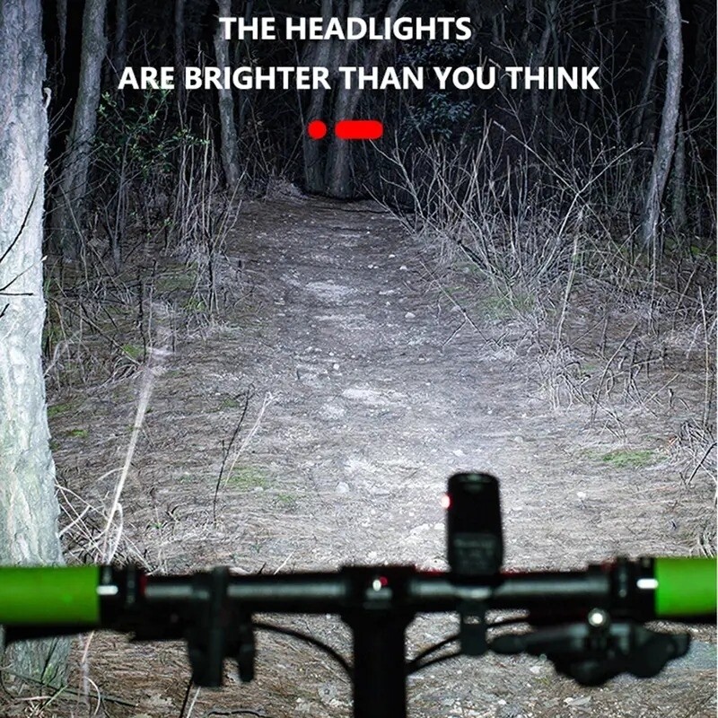 Lampara LED recargable USB exhibición 10W para bicicleta.