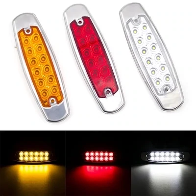 Plafón 12 LED 12/24V Universal Luz Lateral Para Camión