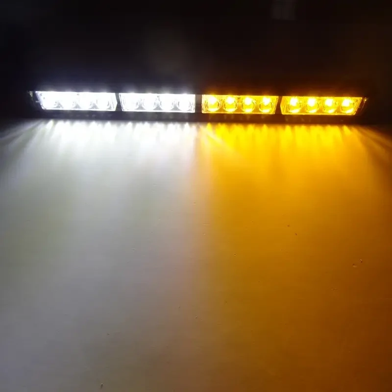 Barra con estrobos rojo y azul 12 volts.