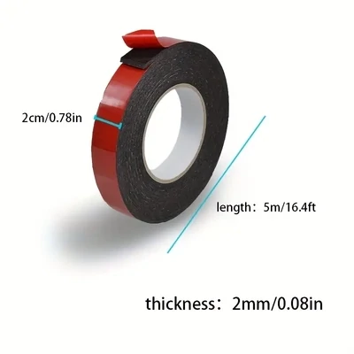 Cinta Adhesiva 5 M/16,4 Pies*0,39 Pulgadas*0,08 Pulgadas