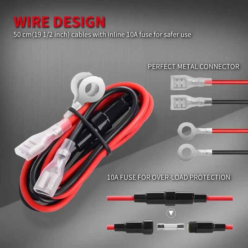 Toma de corriente impermeable de 12 V/24 V.