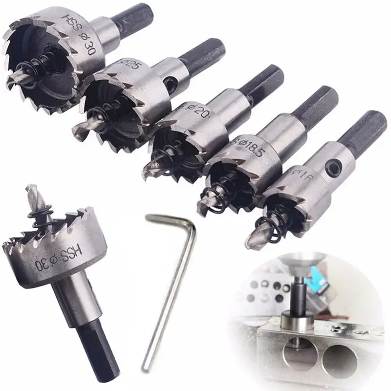 5pcs Broca De Acero De Alta Velocidad De 16 Mm.