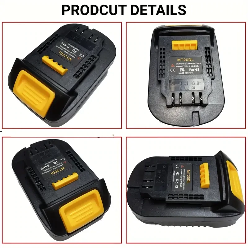 ​1 Adaptador De Batería MT20DL Para Herramienta Inalámbrica.