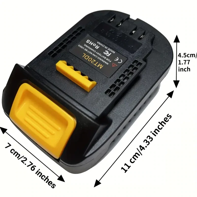 ​1 Adaptador De Batería MT20DL Para Herramienta Inalámbrica.