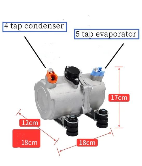 Mini compresor de aire acondicionado 12V