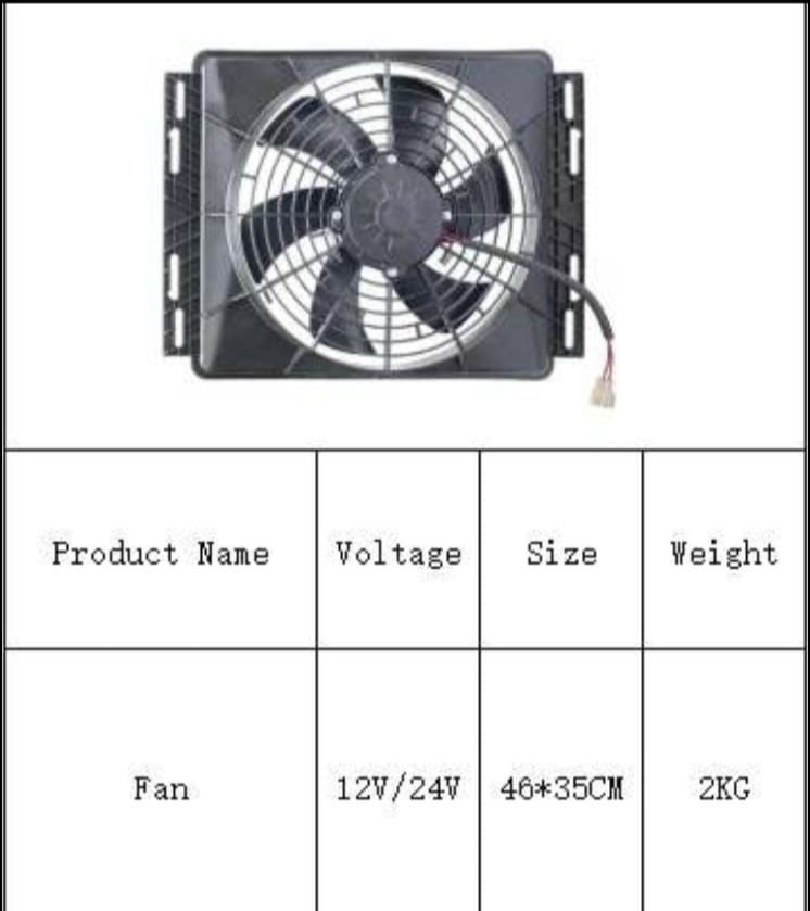 Ventilador Eléctrico 12v universal.