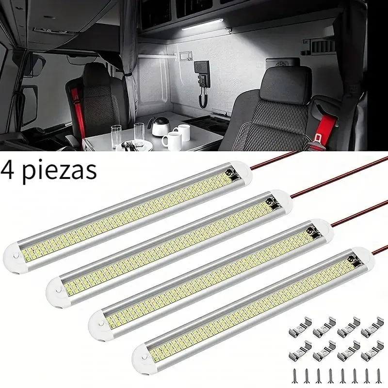​1 Pz 120 LED 12V Luz LED Interior.