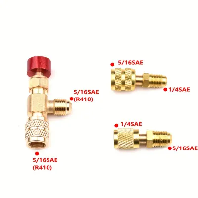 Adaptador de seguridad para válvula de inyección refrigerante
