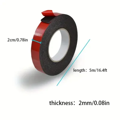 Cinta Adhesiva 5 M/16,4 Pies*0,39 Pulgadas*0,08 Pulgadas