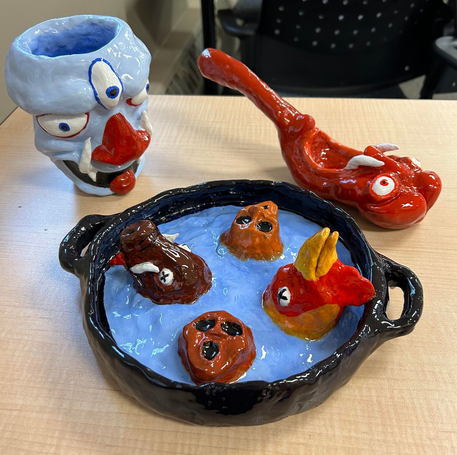 Dish, Cup, and Spoon