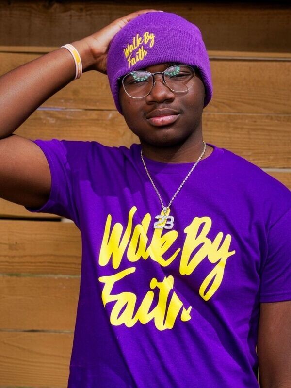 Walk By Faith Purple Beenie