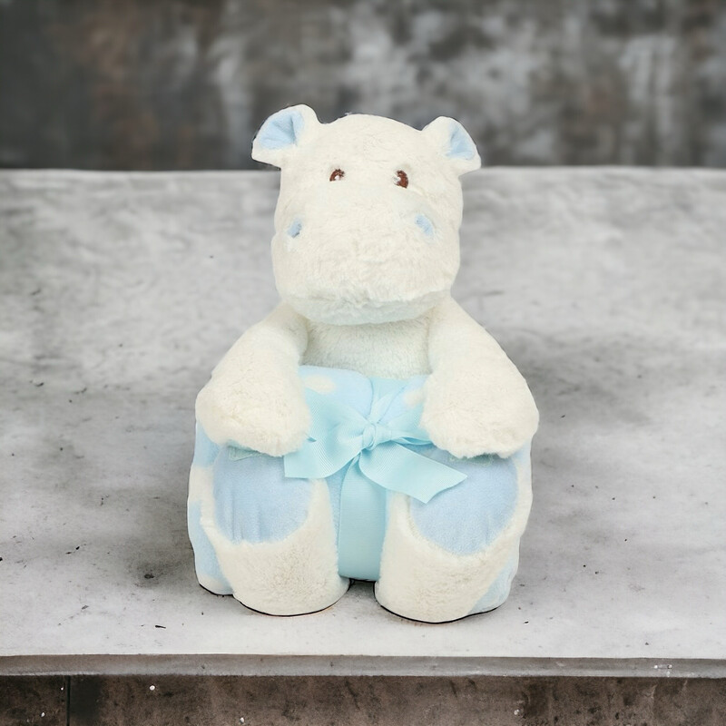 Hippo With Blanket Blue