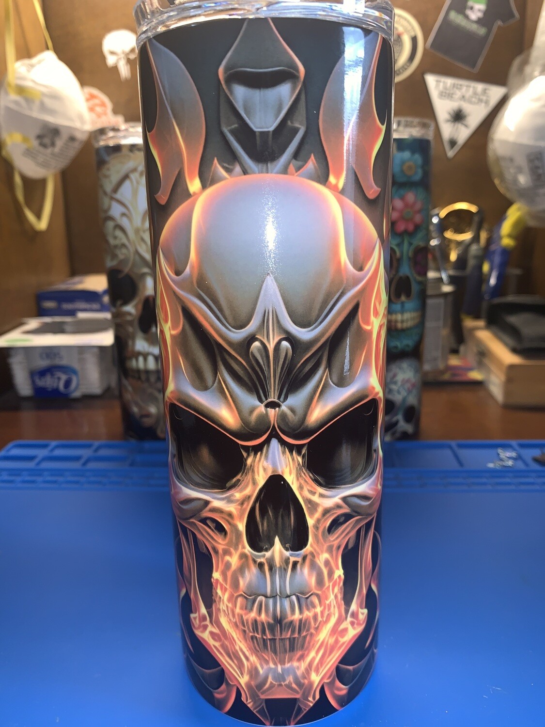 Fire Skull 20oz Sublimation Tumbler