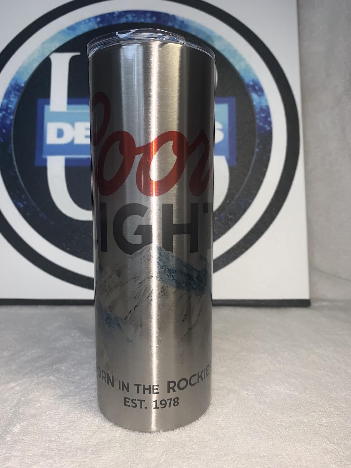 Coors Light - Stainless Steel Finish - 20 oz Sublimation