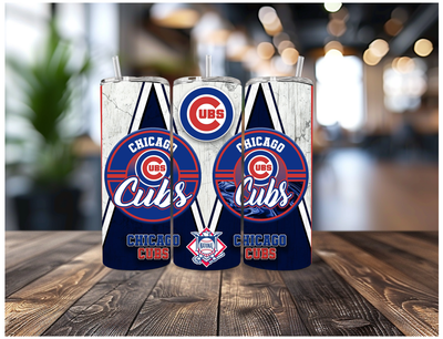 Cubs Triple Logo 20oz Tumbler