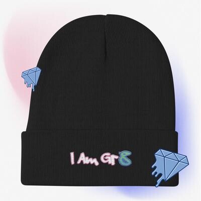 I AM GR8 (No BCKGND)-Embroidered Beanie