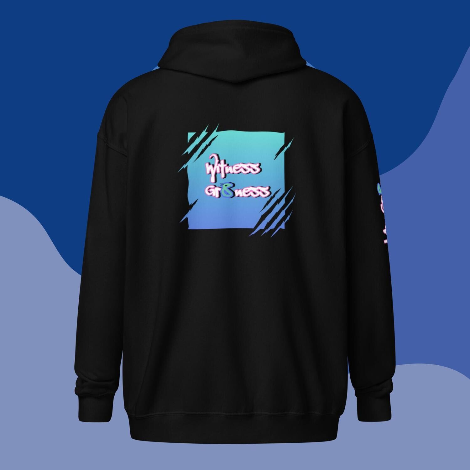 I AM GR8- Unisex Heavy Blend Zip Hoodie