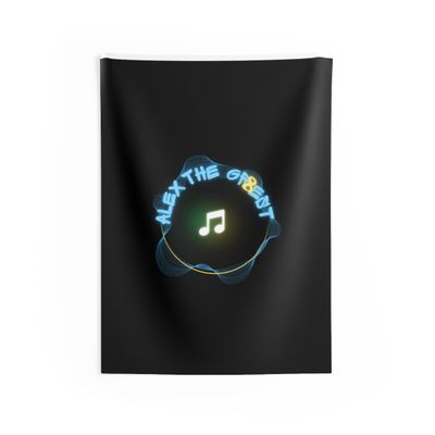 Alex The Gr8est Logo- Tapestry Wall Decor 