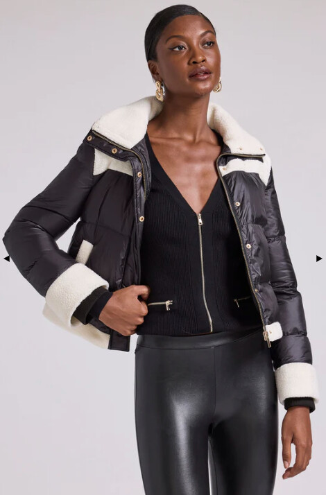 Generation Love Talia Faux Fur Combo Puffer