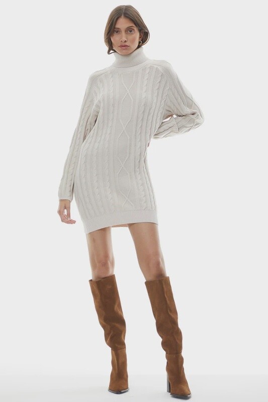 YFb Aurella Cable Knit Dress