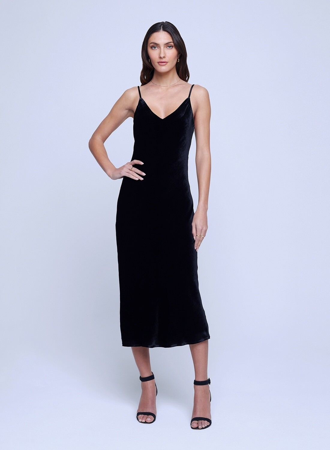 L'agence Serdie Midi Slip Dress